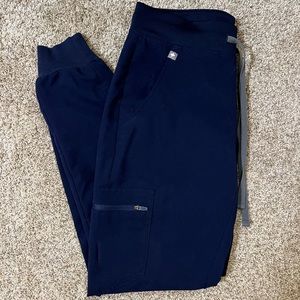 Figs “Zamora” Navy Scrub Joggers